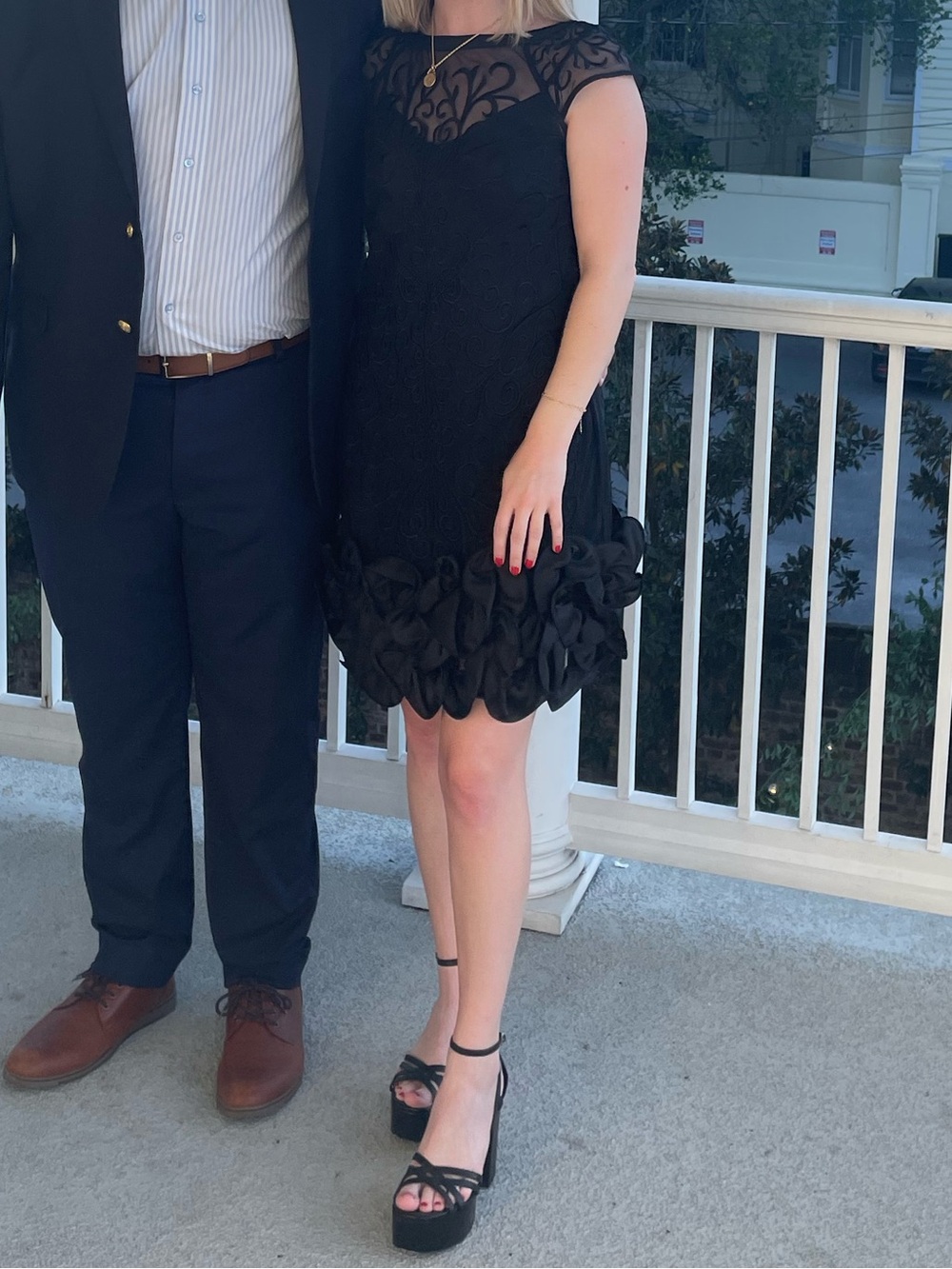 Guess black mini dress
